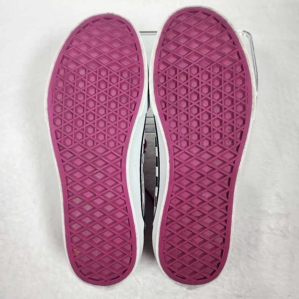 Vans Kids Sneakers - Pink and Black Checkered Size 4.5 - Picture 6 of 10